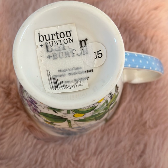 NWT Burton & Burton Floral Egg Blue Hydrangea Mug / Fondanista Vintage - Picture 5 of 10